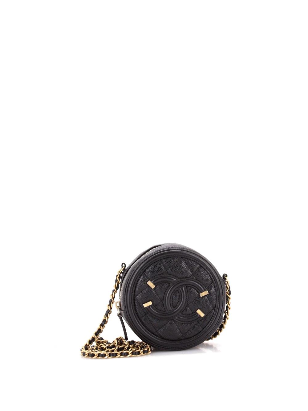 Chanel Filigree Round Clutch With Chain #233263C23B